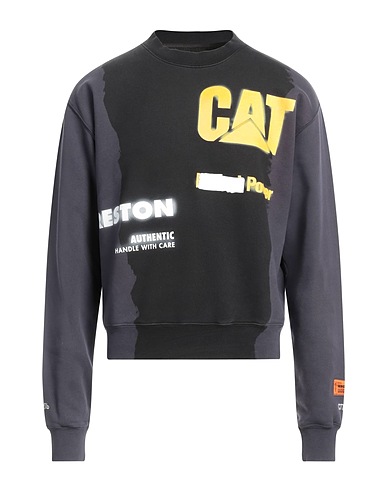 HERON PRESTON x CATERPILLAR Sweatshirt Dark purple 100% Organic cotton