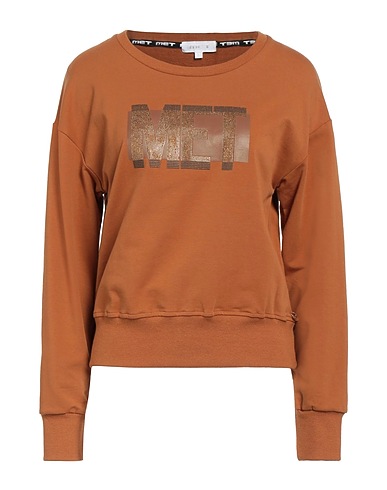 MET JEANS Sudadera Camel 95% Algodón, 5% Elastán