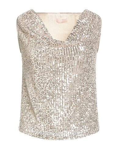 LIU •JO Top Beige 100% Polyester