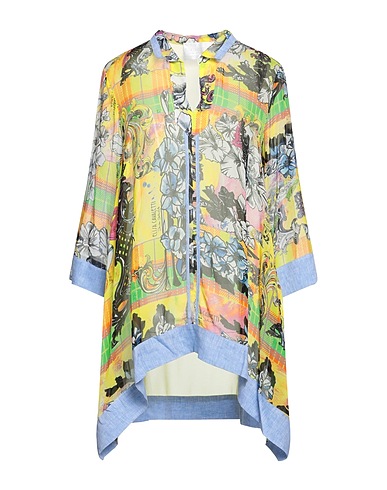 ELISA CAVALETTI by DANIELA DALLAVALLE Top Yellow 100% Viscose, Linen, Polyester