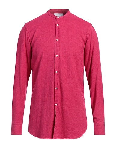 AGLINI Camicia tinta unita Fucsia 100% Cotone