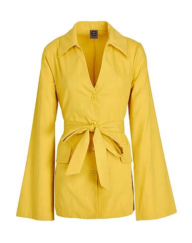 8 by YOOX Camicie e bluse tinta unita ORGANIC COTTON BELTED CHEMISIER
 Senape 100% Cotone