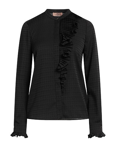 TWINSET Patterned shirts & blouses Black 100% Polyester