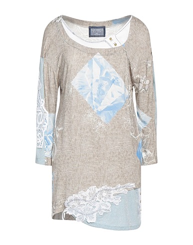 ELISA CAVALETTI by DANIELA DALLAVALLE T-shirt Beige 95% Viscose, 5% Elastane, Polyamide, Polyester