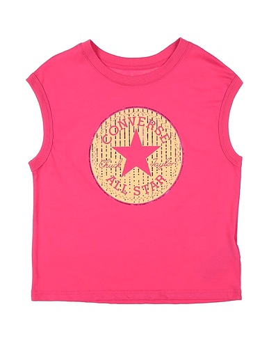 CONVERSE T-shirt BOXY RELAXED GFX KNIT TOP
 Fuchsia 60% Cotton, 40% Polyester