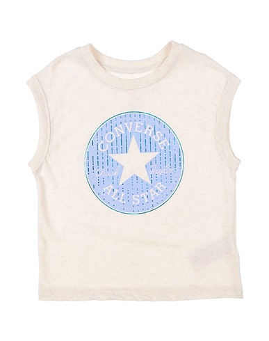 CONVERSE T-shirt BOXY RELAXED GFX KNIT TOP
 Beige 60% Cotton, 40% Polyester