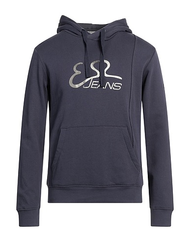 YES ZEE by ESSENZA Hooded track jacket  Navy blue 100% Cotton