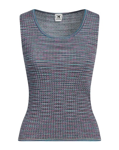 M MISSONI Top Slate blue 81% Cotton, 19% Wool