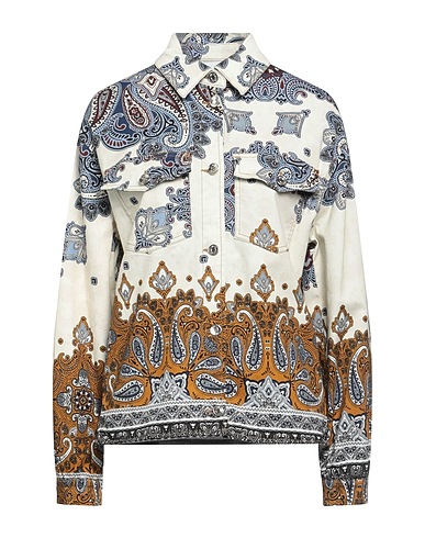 LIU •JO Patterned shirts & blouses Cream 97% Cotton, 3% Elastane