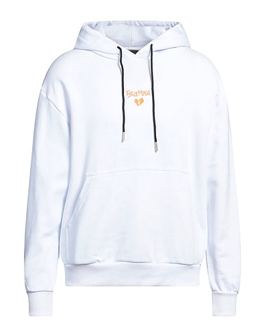 SELF MADE by GIANFRANCO VILLEGAS Hooded track jacket  White 100% Cotton