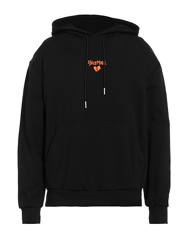SELF MADE by GIANFRANCO VILLEGAS Hooded sweatshirt Black 100% Cotton