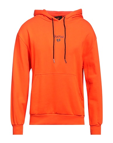 SELF MADE by GIANFRANCO VILLEGAS Hooded track jacket  Orange 100% Cotton