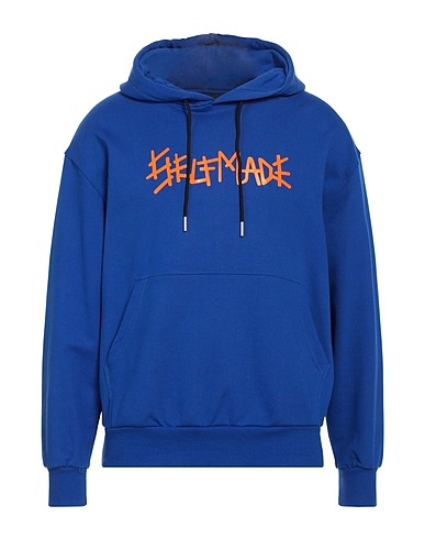 SELF MADE by GIANFRANCO VILLEGAS Hooded sweatshirt Blue 100% Cotton