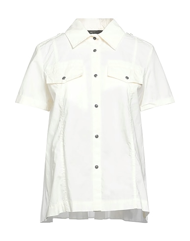MR & MRS ITALY Solid color shirts & blouses Off white 100% Cotton