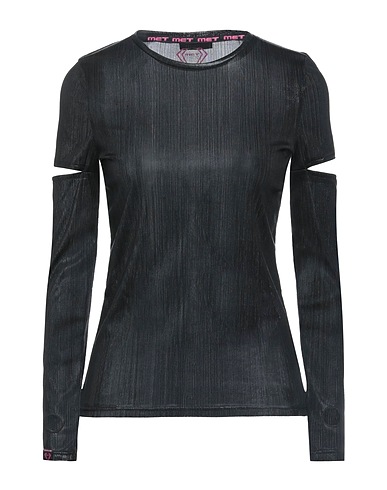 MET JEANS T-shirt Nero 100% Poliestere