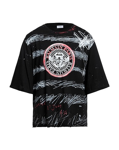 BALMAIN T-shirt Black 100% Cotton