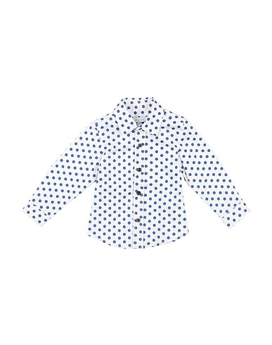 LES GAMINS Patterned shirt Blue 97% Cotton, 3% Elastane