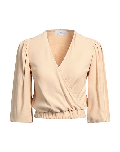 HAVEONE Top Beige 93% Viscose, 7% Polyester, Cotton, Elastane