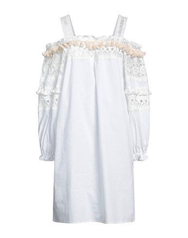 LAFTY LIE Midi dress White 100% Cotton