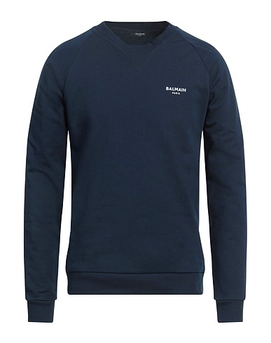 BALMAIN Sweatshirt Navy 100% Organic cotton, Elastane