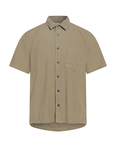 C.P. COMPANY Solid colour shirt Military green 100% Cotton