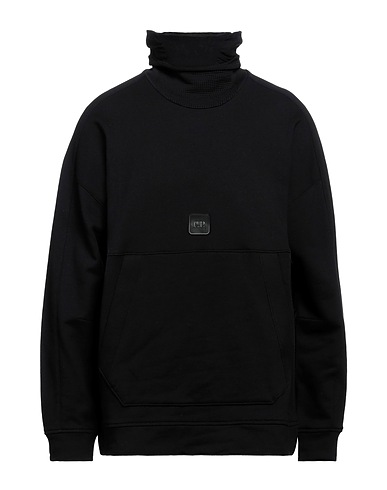 C.P. COMPANY Sweatshirt Black 100% Cotton, Polyamide, Elastane