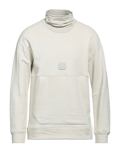 C.P. COMPANY Sweatshirt Beige 100% Cotton, Polyamide, Elastane