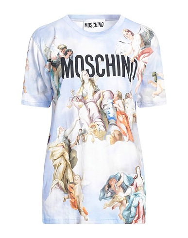 MOSCHINO T-shirt Light blue 100% Cotton