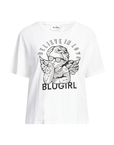 BLUGIRL T-shirt BIANCO 100% Coton