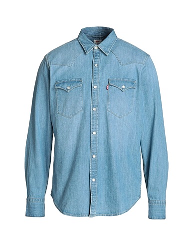LEVI'S Jeanshemd Blau 100% Baumwolle