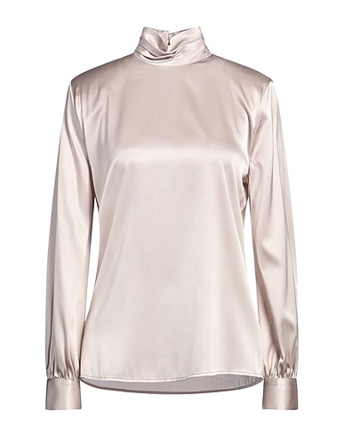 PINKO Top Grey 94% Silk, 6% Elastane