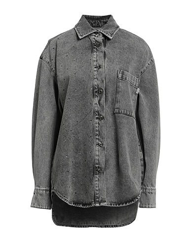 MSGM Denim shirt Charcoal 100% Cotton