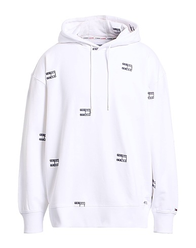 TOMMY JEANS Hooded track jacket  White 100% Cotton