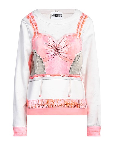 MOSCHINO Felpa Corallo 100% Cotone