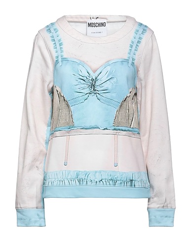 MOSCHINO Sweatshirt Sky blue 100% Cotton
