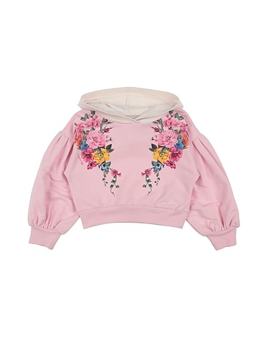 MONNALISA Sweatshirt Pink 95% Cotton, 5% Elastane