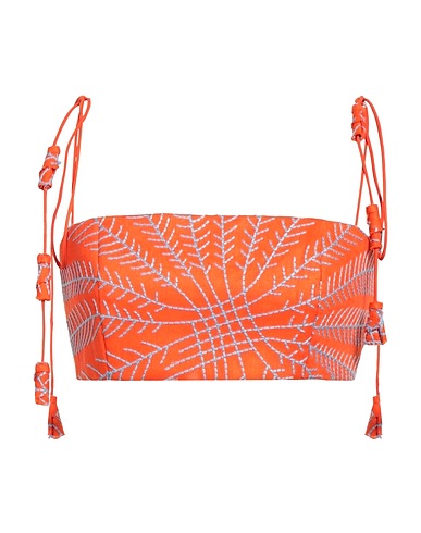 ALEXIS Top Orange 100% Leinen, Polyester