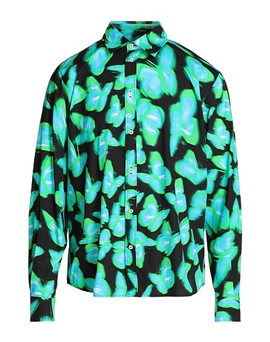 MSGM Camicia fantasia Nero 100% Cotone