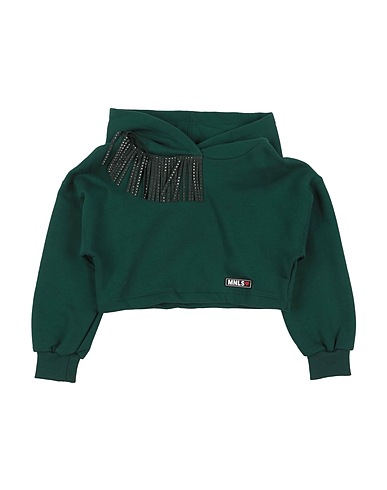 MONNALISA Sweatshirt Dark green 100% Cotton