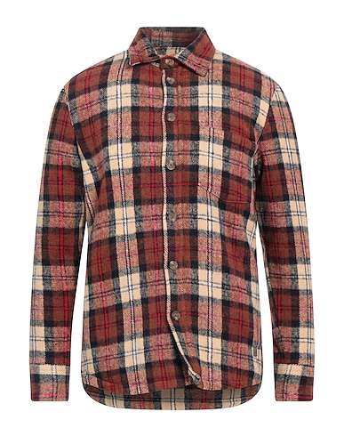 BL.11  BLOCK ELEVEN Checked shirt Brown 100% Polyester