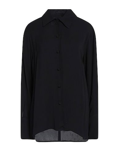 PINK MEMORIES Solid color shirts & blouses Black 100% Viscose