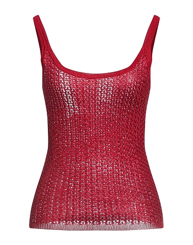 MISSONI Top Brick red 100% Viscose, Polyurethane