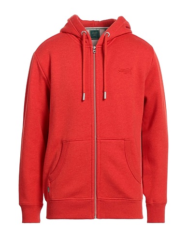 SUPERDRY Hooded track jacket  Red 57% Cotton, 43% Polyester