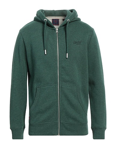 SUPERDRY Sweat-shirt Vert 57% Coton, 43% Polyester