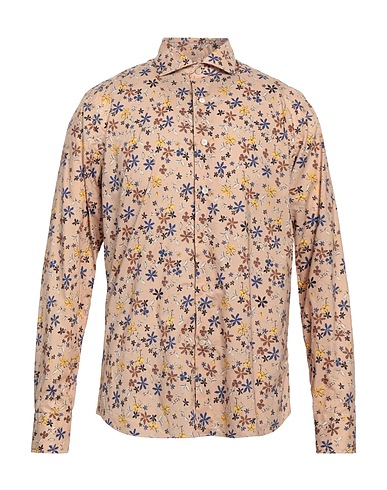 ALESSANDRO GHERARDI Patterned shirt Sand 100% Cotton