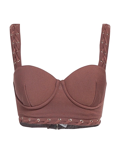 ELISABETTA FRANCHI Top 52% Viscose, 28% Polyamide, 20% Polyester, Metal