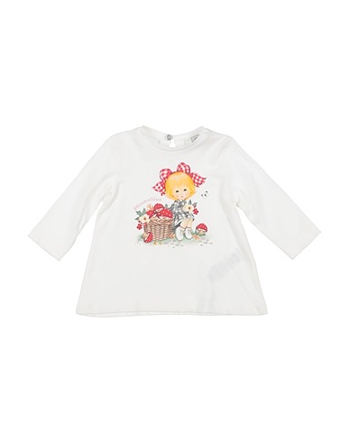 MONNALISA T-shirt Ivory 100% Cotton