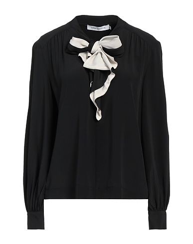 SIMONA CORSELLINI Top Black 83% Acetate, 17% Silk