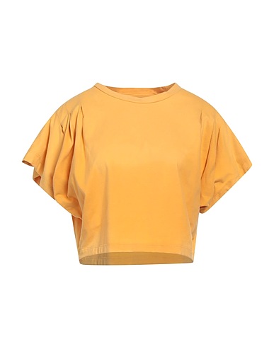 ISABEL MARANT Crop top Mustard 100% Cotton
