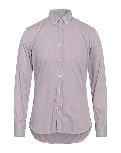 BROOKSFIELD Camicia a righe Prugna 100% Cotone